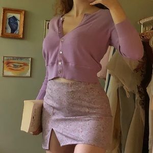 Cropped Cotton Cardigan